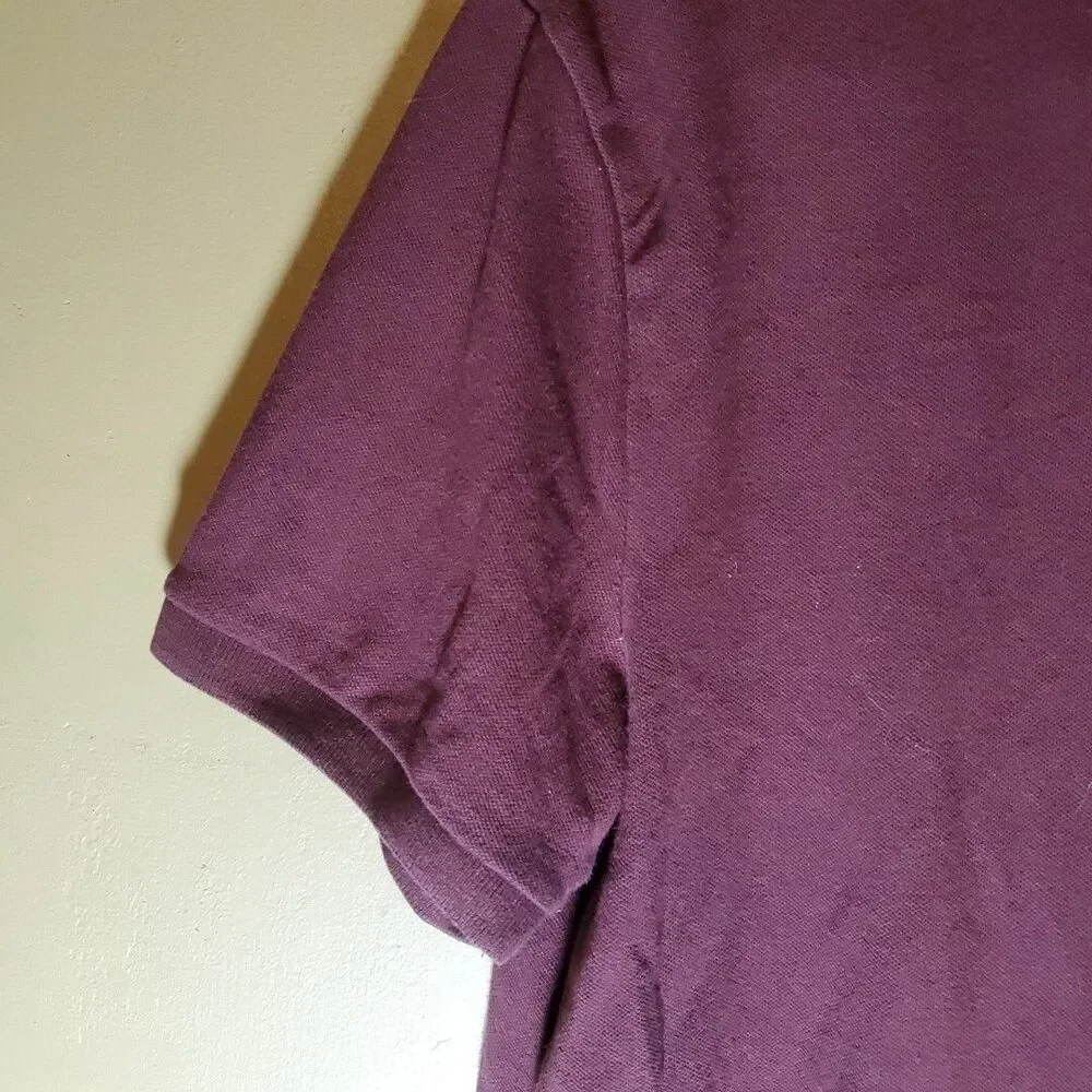 Old Navy Size‎ S 6-7 Polo Shirt Boys Burgundy Built-In Flex Pique School Uniform